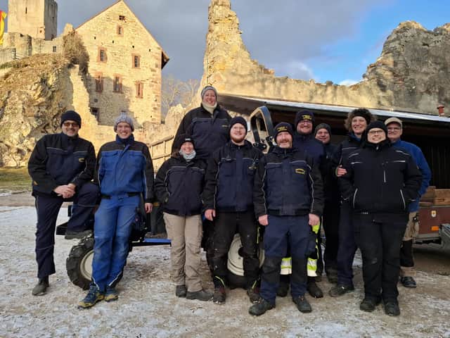 die Arbeitsgruppe im Winter