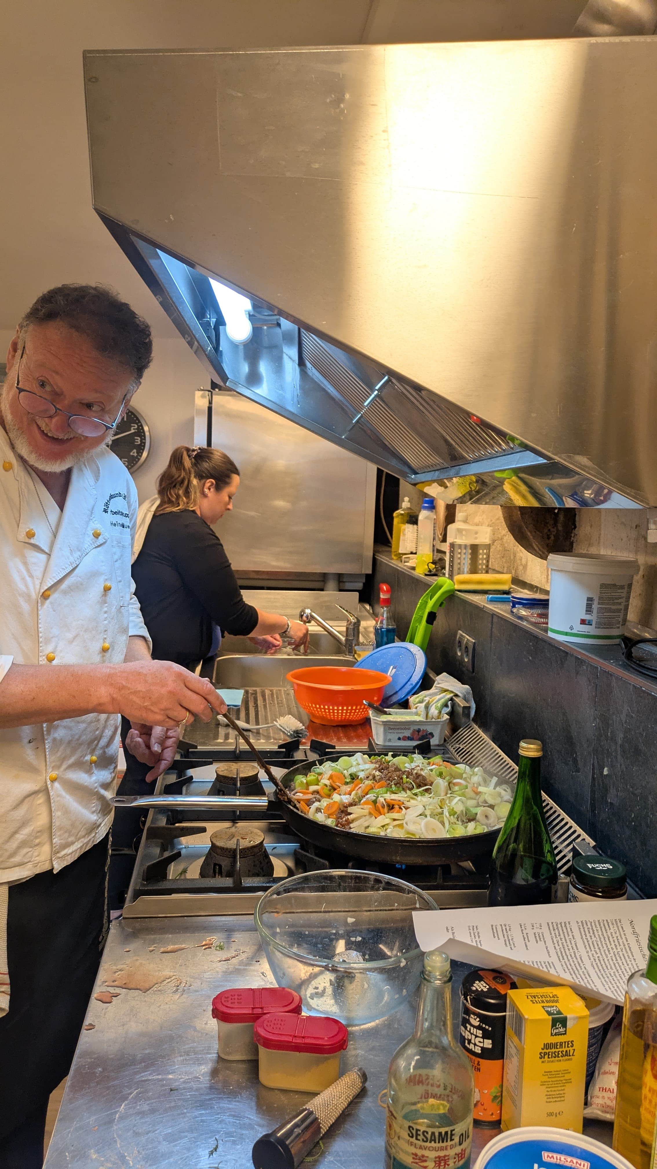 Kochen für Arbeitsgruppe
