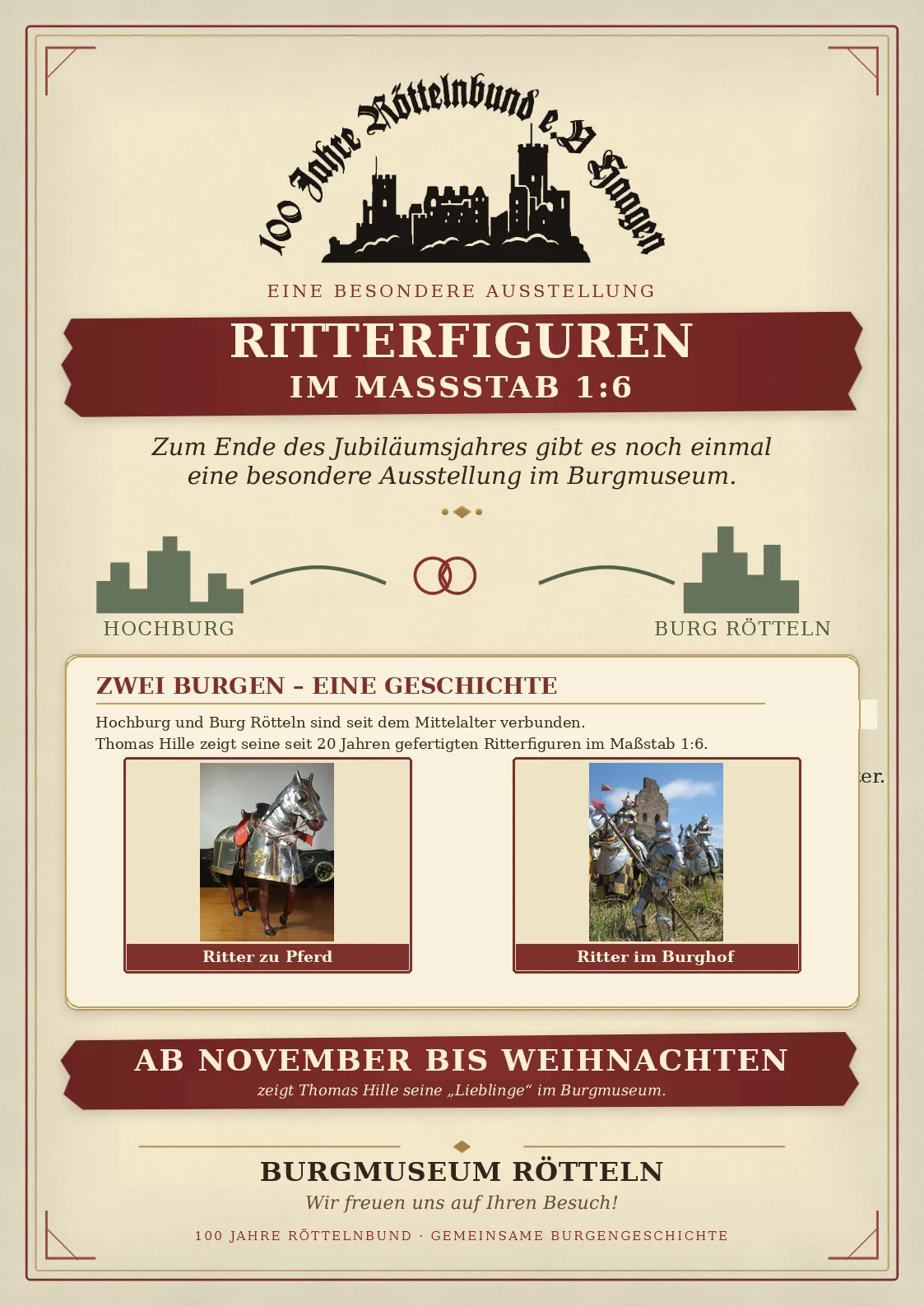 Ausstellung von Rittermodellen